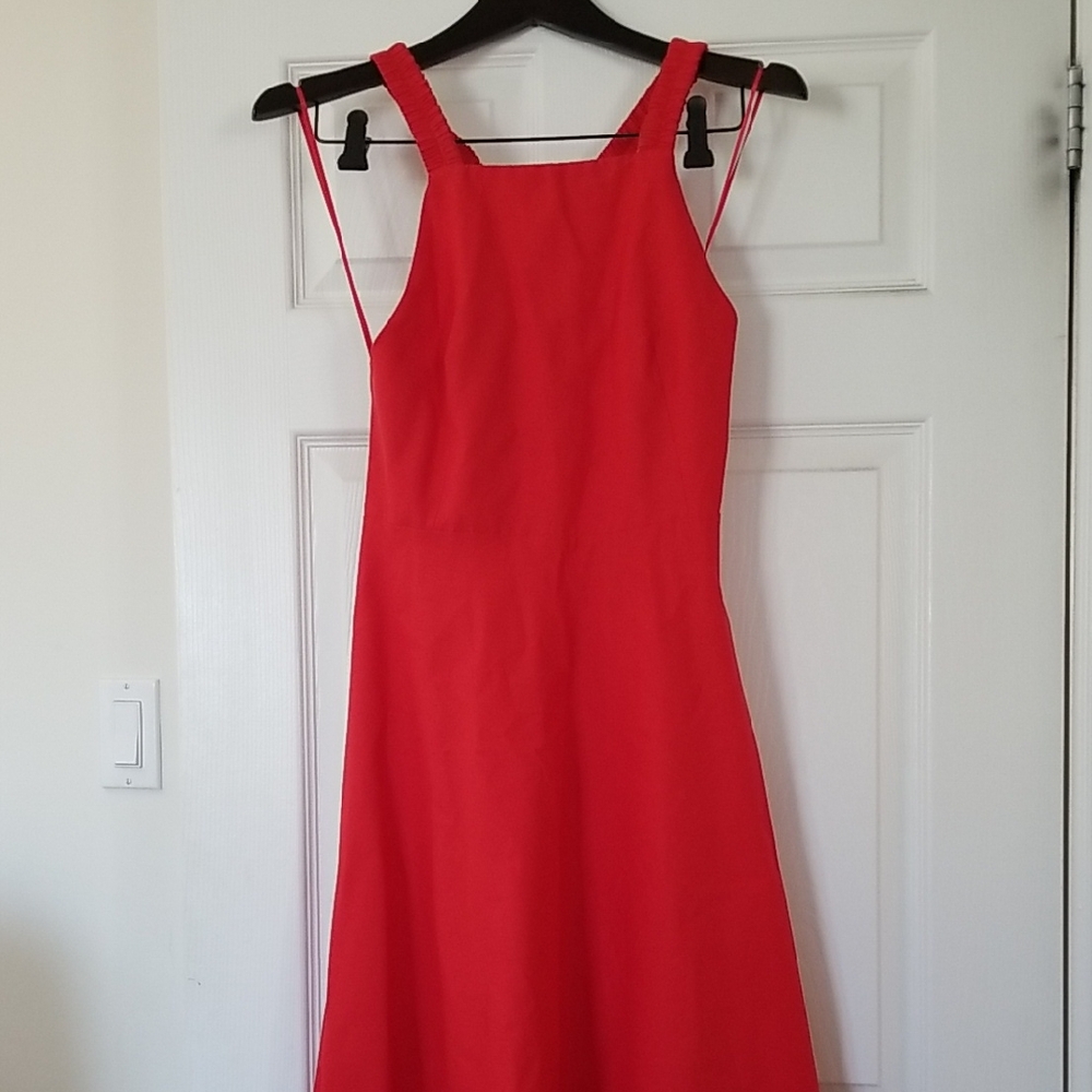 Zara Strapless Red Dress